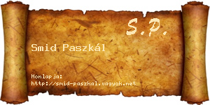 Smid Paszkál névjegykártya